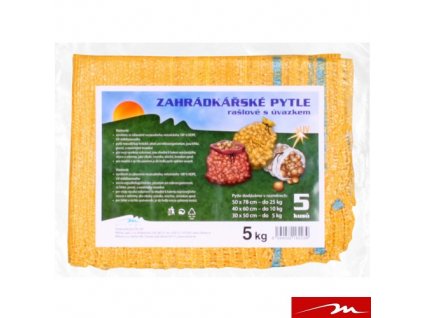 MILMAR® Zahrádkářské rašlové pytle s úvazkem, 30 x 52 cm, do 5 kg, 5 ks