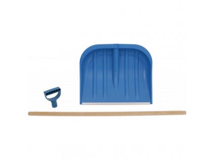 LEVIOR® Lopata - hrablo na sníh 48×40 cm, dřevěná násada (rozložené)