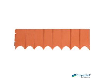 PROSPERPLAST® Obruba GARDEN FENCE, 5,9 m x 16 cm, terakota