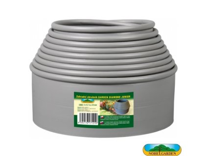 NOHEL GARDEN® 49032 Obruba GARDEN DIAMOND JUNIOR, 6 m x 10 cm x 8 mm, šedá