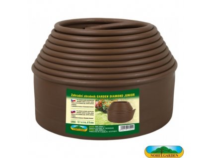 NOHEL GARDEN® Obruba GARDEN DIAMOND JUNIOR, 6 m x 10 cm x 8 mm, hnědá