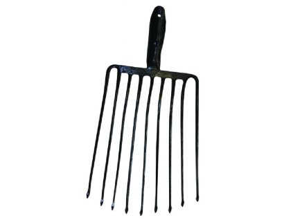 J.A.D. TOOLS Vidle kované na kámen a štěrk, 9 hrotů, bez násady