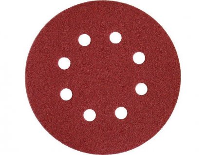 KONNER ABRASIVE® Papírový brusný výsek, 125 mm, P 120, suchý zip, 8 otvorů