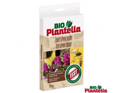 BIO PLANTELLA® Lepové desky žluté motýl, 13 x 9 cm, 10 ks