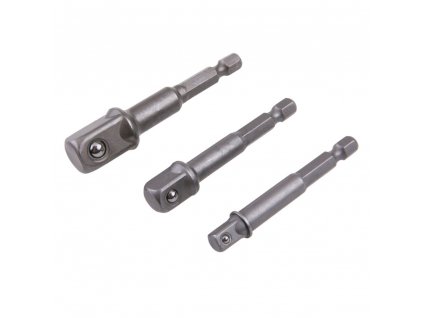 LEVIOR® Adaptéry bit - gola, sada 3 ks, 1/4", 3/8", 1/2"