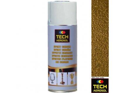 Tech aerosol efekt chrom zlatá antika