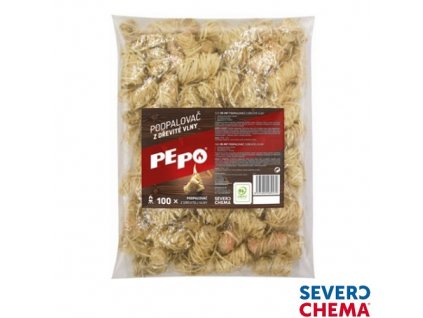 PE-PO® podpalovač z dřevité vlny, 1 kg, 100 ks