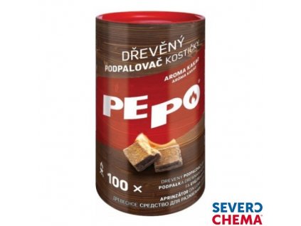 PE-PO® Dřevěný podpalovač, kostičky 100 ks