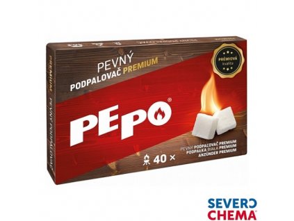 PE-PO® pevný podpalovač PREMIUM, 300 g, 40 podpalů