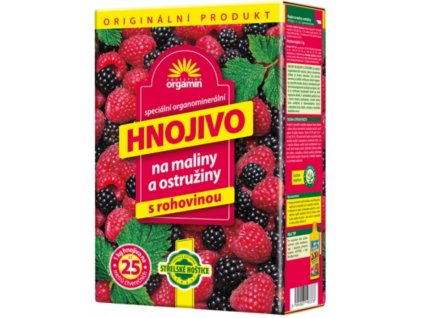 Granulované hnojivo ORGAMIN s rohovinou na maliny a ostružiny, 1 kg