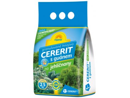FORESTINA® Granulované hnojivo CERERIT® ORGAMIN s guánem na jehličnany, 2,5 kg