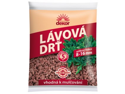 FORESTINA® Lávová drť DEKOR, 8 – 16 mm, tmavě cihlová