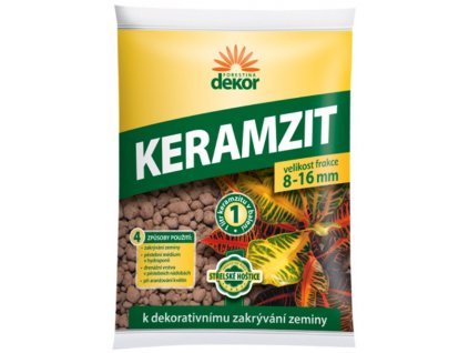 Keramzit DEKOR, 8-16 mm, hnědý