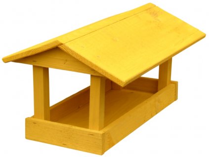 FORESTINA® Krmítko č. 10 dřevěné žluté, 24x40x20 cm