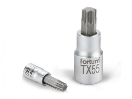 FORTUM® Hlavice šroubovací gola 1/2", TORX T45×55 mm, CrV S2
