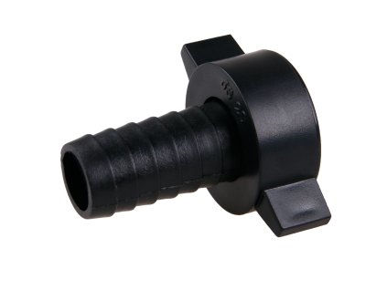 G. F.® Šroubení plastové s 1" vnitřním závitem na 3/4" hadici, černé