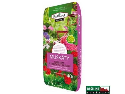 RAŠELINA SOBĚSLAV PREMIUM Substrát pro muškáty a balkonové rostliny, 40 l