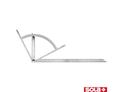 SOLA® AW Tesařský úhelník, nerez, 800 x 400 mm