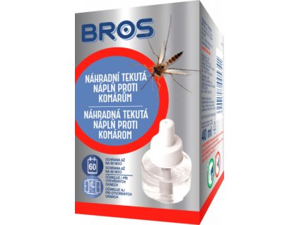 BROS® Náplň do odpařovače proti komárům, 60 nocí, 40 ml