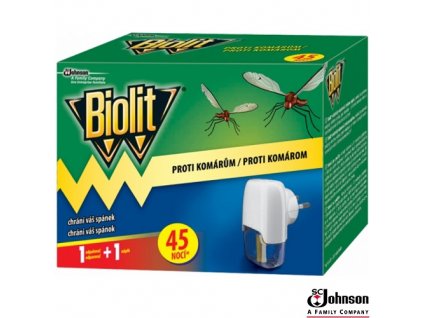 BIOLIT® Elektrický odpařovač proti komárům s náplní 27 ml na 45 nocí
