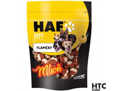 HAF MLSOŇ Tlapičky s uherákem, drůbežími játry a syrovátkou, pamlsek pro psy, 80 g