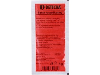 Barva na poživatiny červená