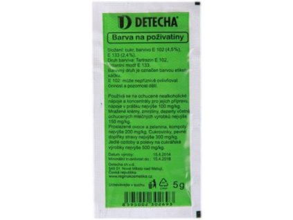 Barva na poživatiny zelená