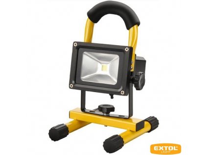 EXTOL® LIGHT Reflektor přenosný AKU, 10 W LED COB, 800 lm, Li-ion 7,4 V 3600 mAh