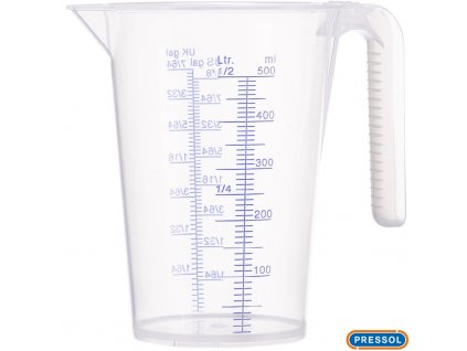PRESSOL® Odměrka plastová s výlevkou, 500 ml