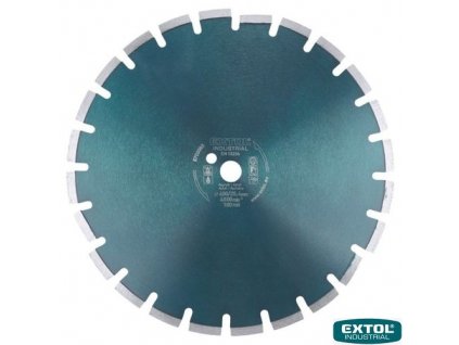 EXTOL® INDUSTRIAL Diamantový kotouč řezný na asfalt, segmentový, 400 x 25,4 x 3,5 mm