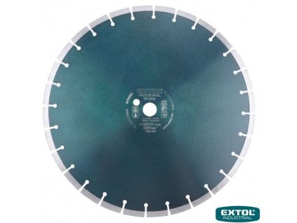 EXTOL® INDUSTRIAL Diamantový kotouč řezný na beton, segmentový, 400 x 25,4 x 3,5 mm