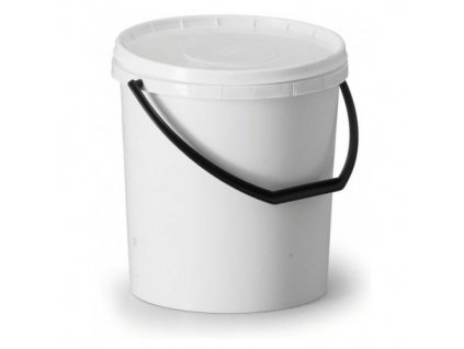 plastový kbelík bílý