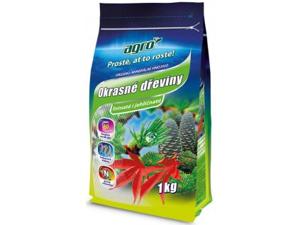 AGRO® Hnojivo na okrasné dřeviny, organo-minerální, granulované, 1 kg