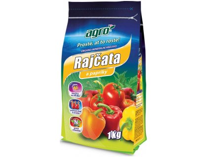 AGRO® Hnojivo na rajčata a papriky, organo-minerální, granulované, 1 kg