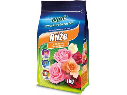 AGRO® Hnojivo na růže, organo-minerální, granulované, 1 kg