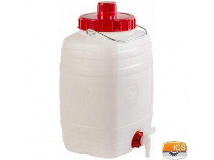 ICS® Barel na vodu DEMETRA 10 l, s ventilem, stohovatelný