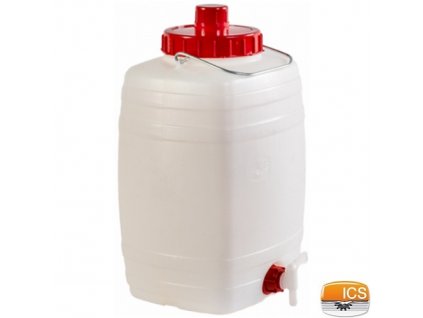 ICS® DEMETRA Barel na vodu 15 l, s ventilem, stohovatelný