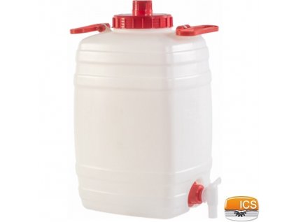 ICS® DEMETRA Barel na vodu 25 l, s ventilem, stohovatelný