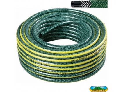 NOHEL GARDEN® Hadice zahradní GARDENIE, 1/2", 25 m, zelená se žlutými pruhy