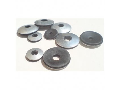 Podložky s těsnící gumou EPDM, M4 3.4/5x14 mm, ZB, balení 1500 ks