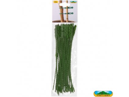 NOHEL GARDEN® Vazačka plastová, zelená, 23 cm, 50 ks
