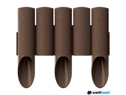 CELLFAST® STANDARD 5 Palisáda plastová, hnědá, 29 x 26 cm, sada 8 ks (2,3 m)