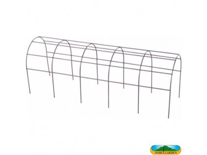 NOHEL GARDEN® Mřížka kovová pro truhlíky, hnědá, 40 x 19,5 x 18,5 cm