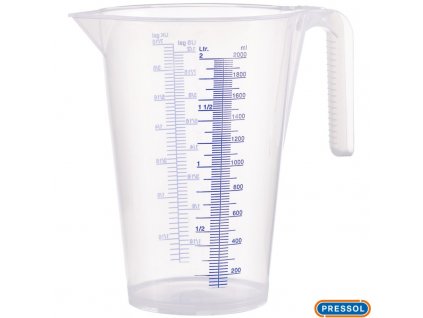 PRESSOL® Odměrka plastová s výlevkou, 2000 ml
