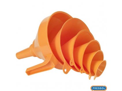 PRESSOL® Sada trychtýřů 50-75-100-120-150-160 mm + sítko