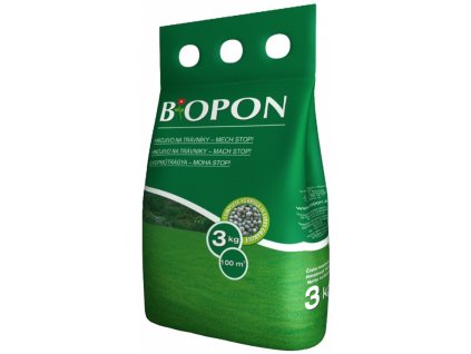 BIOPON® Hnojivo na trávník MECH STOP, 1 kg + elixír DUO zdarma