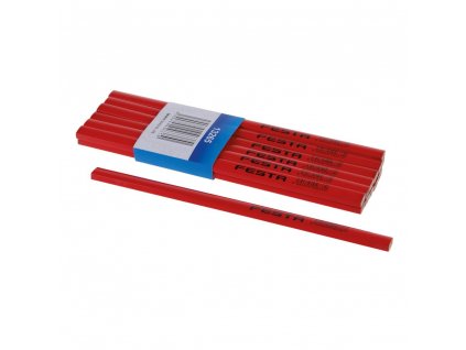 FESTA® Tužka tesařská HB, d. 250 mm, červený lak