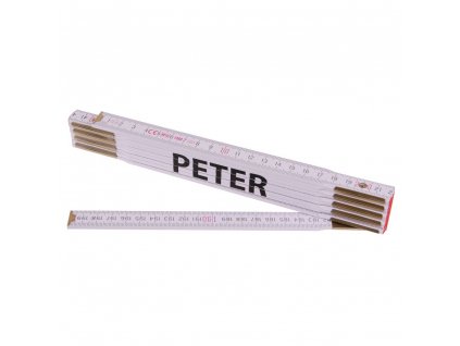 Metr skládací, 2 m, dřevěný, PROFI, "PETER"