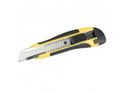 LEVIOR® Nůž odlamovací 18 mm, plast+guma, kovová výztuha, brzda, Box 24 ks