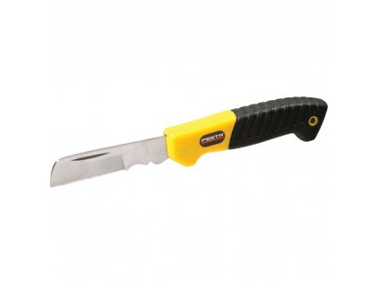 FESTA® Nůž elektrikářský, zavírací rovný, nerez, plastová rukojeť, d. 50/205 mm